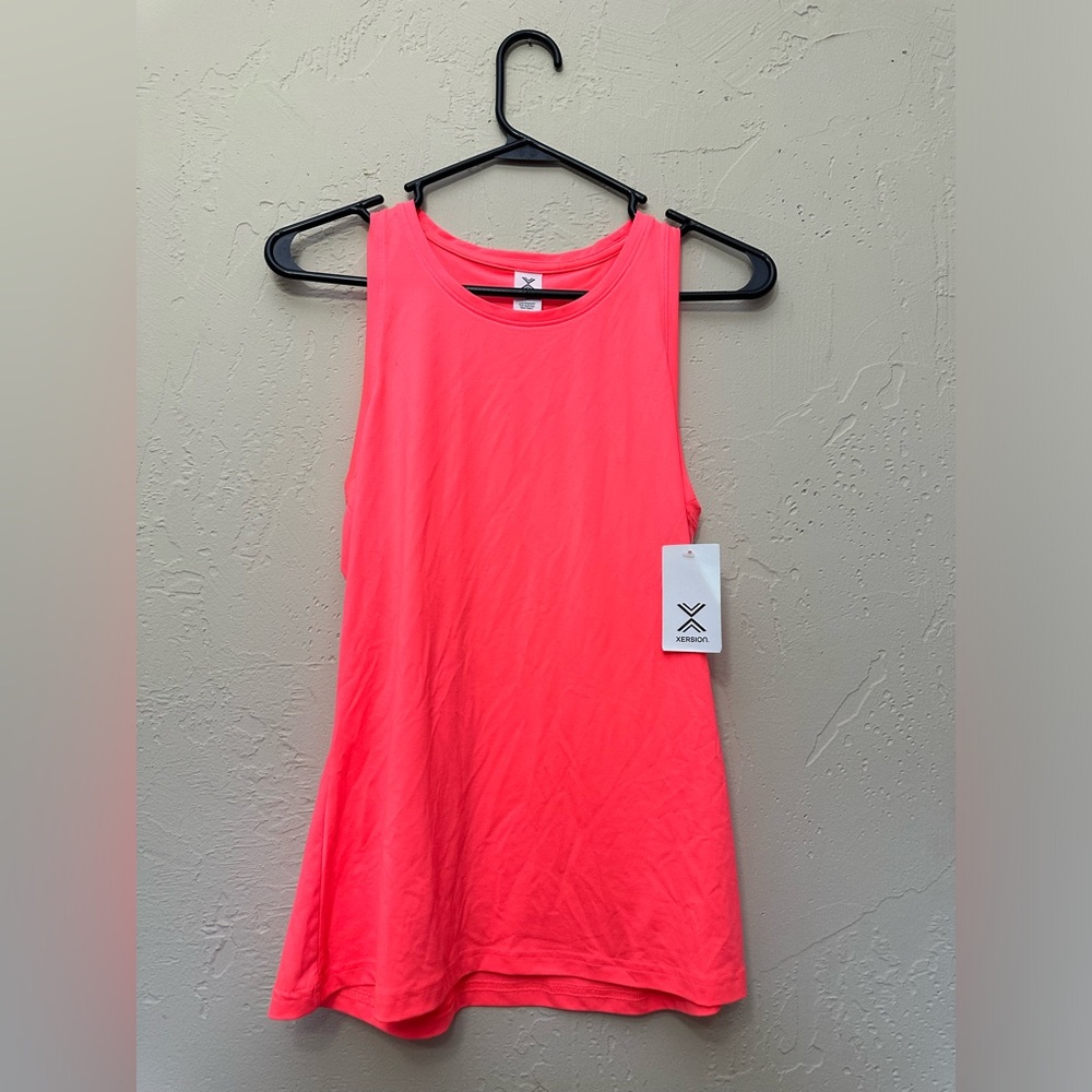 ‼️FLASH SALE‼️NWT Xersion Racerback Tank-Brilliant Coral Neon Color-Size Medium